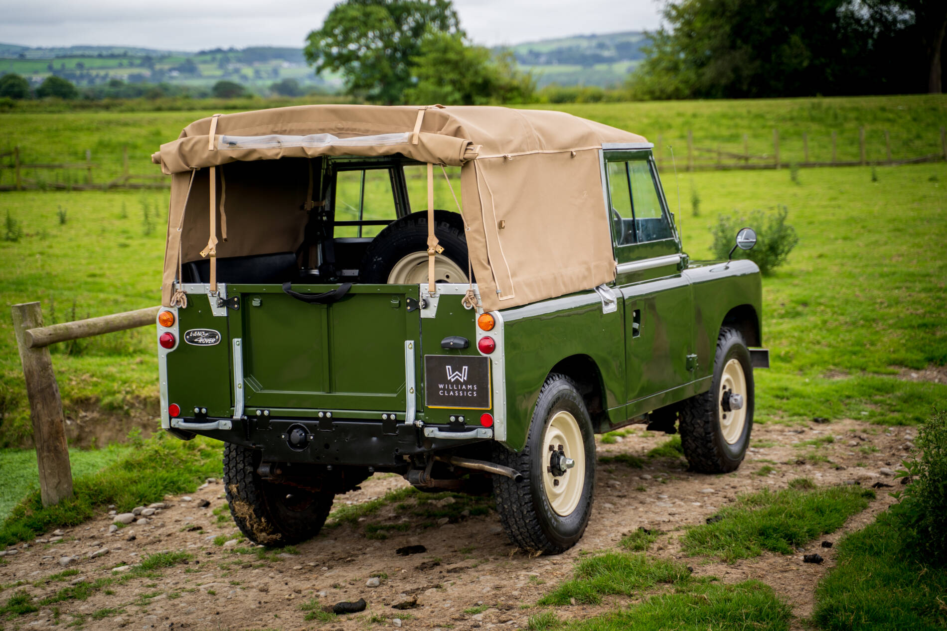 Land Rover Series 3 88" 1976 Bronze Green Soft Top Galvanised Chassis