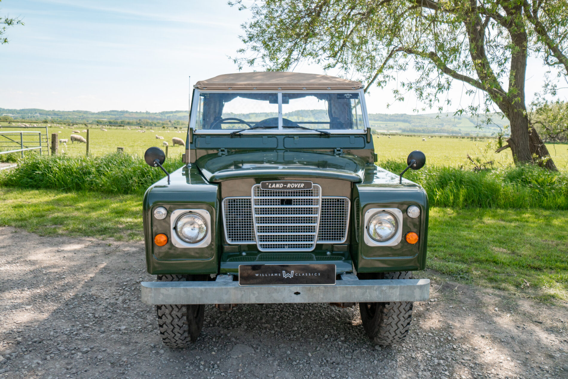 Land Rover Series 3 88" 1976 Bronze Green Soft Top Galvanised Chassis