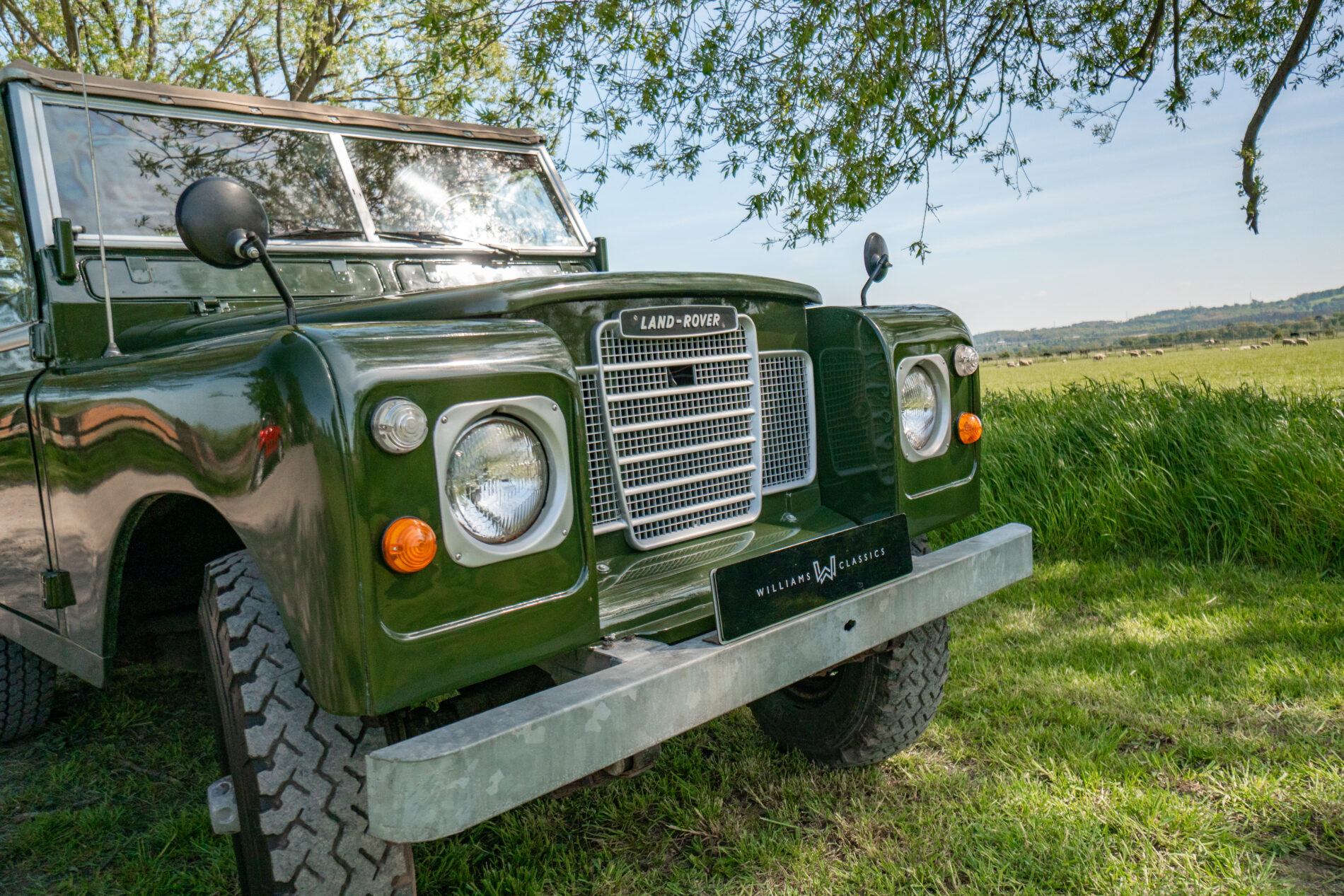 Land Rover Series 3 88" 1976 Bronze Green Soft Top Galvanised Chassis